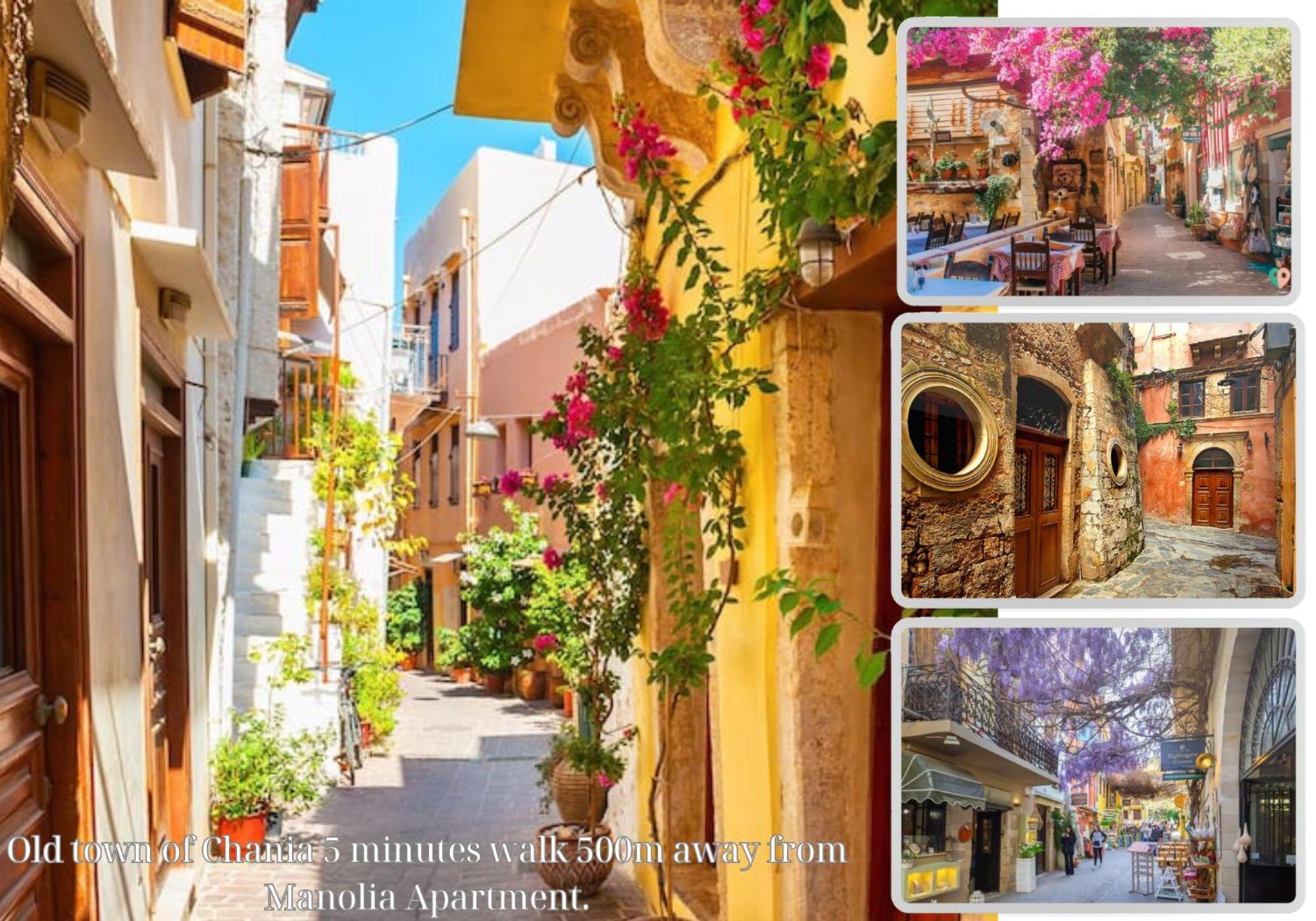 Center Manolia Dream 1 Bedroom Apartment 100M Away From The Beach Χανιά Εξωτερικό φωτογραφία